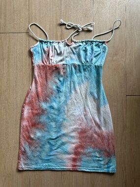 ZAFUL Tiedye Babydoll Top Womens Size 6 Casual Spring Summer